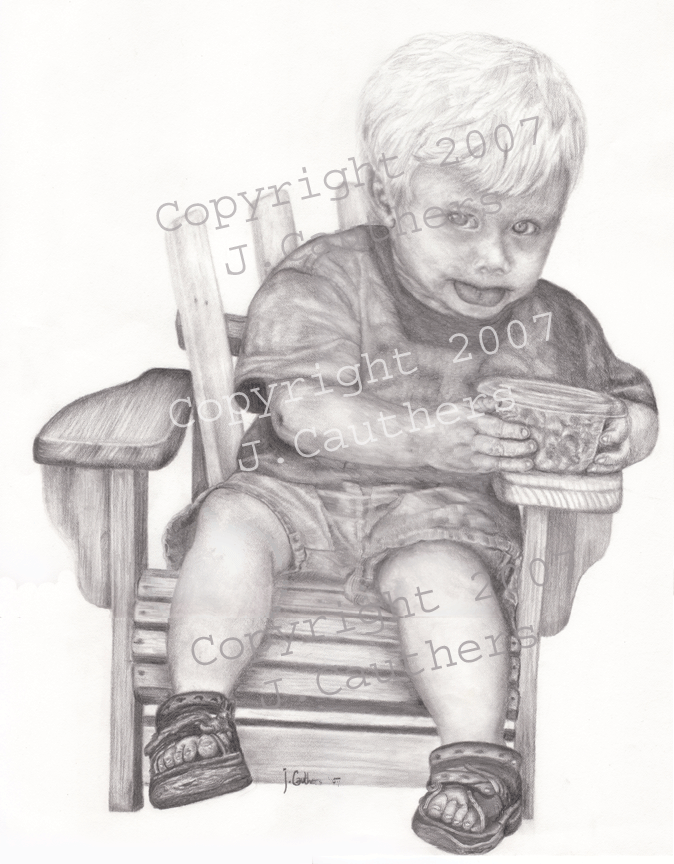 Little boy - pencil 